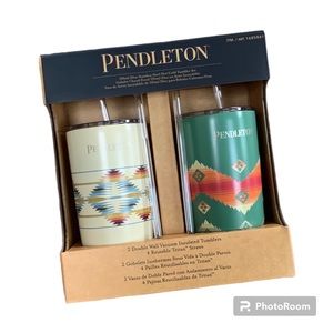 Pendleton Gift Boxed 2 Pack Printed Stainless Steel Tumblers Set